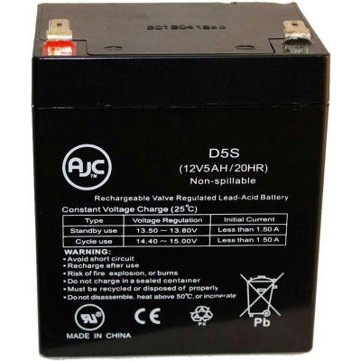 AJC® Vision CP1250 CP1250H 12V 5Ah UPS Battery
