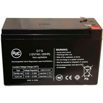 AJC® GE Caddx NetworX NX-6 12V 7.5Ah Alarm Battery