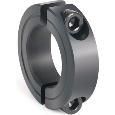 Two-Piece Clamping Collar, 2-15/16", Black Oxide Steel