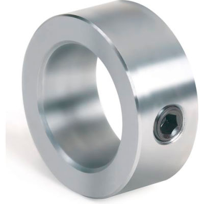 Set Screw Collar, 2", Unplated Steel