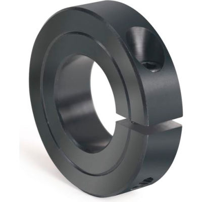 One-Piece Clamping Collar Recessed Screw, 2-11/16", Black Oxide Steel