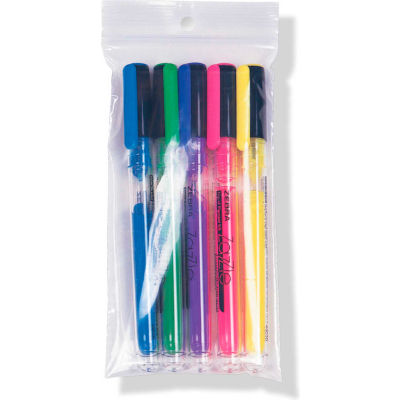 Clear Line Single Track Seal Top Bags W/ Hang Hole, 4"W x 6"L, 2 Mil, Clear, 1000/Pack