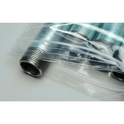 Double Track Reclosable Poly Bags, 8"W x 5"L, 4 Mil, Clear, 1000/Pack