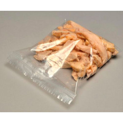 Reclosable Seal Top Poly Bags W/ Hang Hole, 3"W x 5"L, 2 Mil, Clear, 1000/Pack