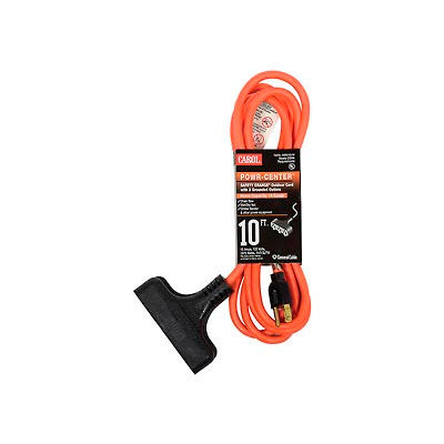Carol 00690.63.04 10' Outdoor Powr-Center ® Extension Cord, 14awg 15a/125v -Orange
