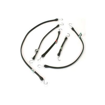 31" Black Rubber Tarp Strap - Packs of 10