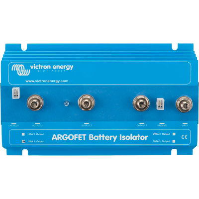 Victron Energy Argo Fet Battery Isolators, 100-3, Three Batteries, 100A, Blue, Aluminum