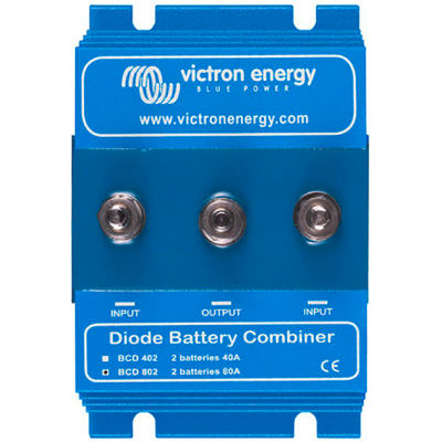 Victron Energy ARGO Diode Battery Combiners Two Batteries 80A, Blue, Aluminum