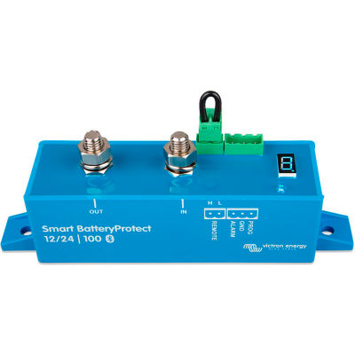 Victron Energy Smart BatteryProtect 12/24V-100A Bluetooth Enabled, Blue, Aluminum