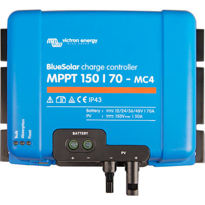 Victron Energy BlueSolar Charge Controller, MPPT 250/100-Tr Screw Connection VE.Can, Blue, Aluminum