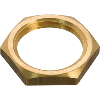 Brass Thin Hex Nuts for Fluid Level Sight Glasses - G 2" Pipe Thread - J.W. Winco 2GP40