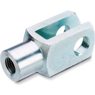 J.W. Winco GN 71752 Clevis Fork Joints, Inch Size, Steel, 1/2 x 20, 3-5/16" O.A.L