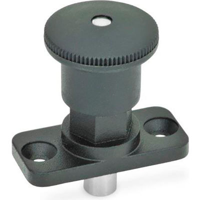 J.W. Winco GN822.8 Mini Indexing Plungers, Zinc Die-Cast, Lock-Out, 0.24"Dia., 0.24"L, 1"H