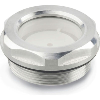 Aluminum Fluid Level Sight Glass w/ Reflector - M42 x 1.5 Thread - J.W. Winco R10/A