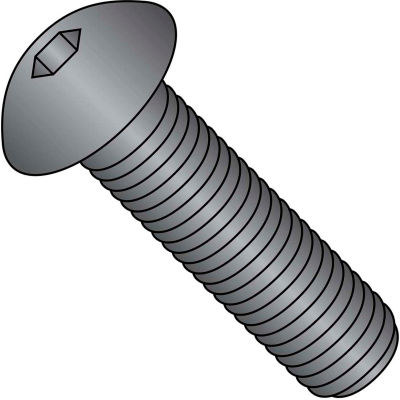 1/4-20 x 1 Coarse Thread Button Head Socket Cap Screw - Plain - Pkg of 100