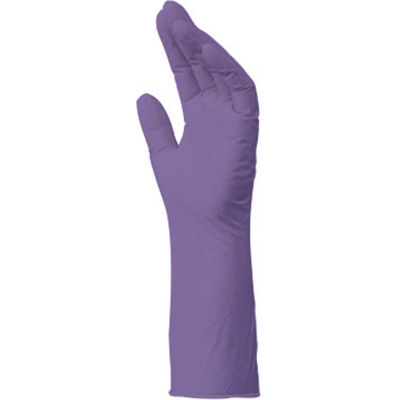 MAPA® Trilites 984 CP Cleanroom Disposable Tri-Polymer Gloves, Purple, 100 /Bag, Size 6