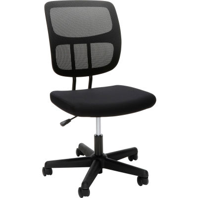 OFM Essentials Series Armless Mesh Office Chair - Black
