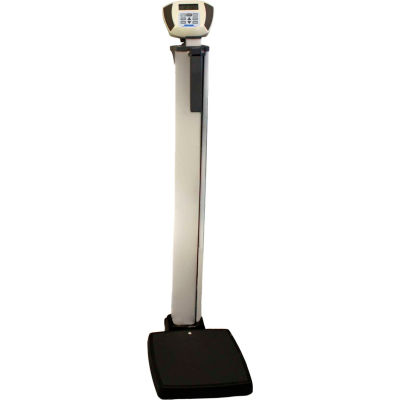 Health O Meter 600KL Digital Physician Scale 600 x 0.2lb/272 x 0.1kg, W/ Height Rod, Wheels