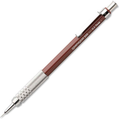 Pentel® GraphGear 500 Automatic Pencil, Refillable, 0.3mm, Brown