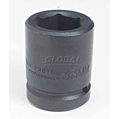 Proto J10024M 1" Drive Impact Socket 24mm - 6 Point, 2-13/32" Long