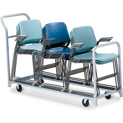 Folding/Stacking Chair Truck, 68"L x 23"W, All Steel