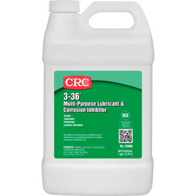 CRC 3-36® Multi-Purpose Lubricant & Corrosion Inhibitor, 1 Gallon, Bottle, Petroleum