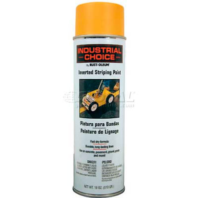 Rust-Oleum S1600 System Inverted Striping Paint Aerosol, Yellow