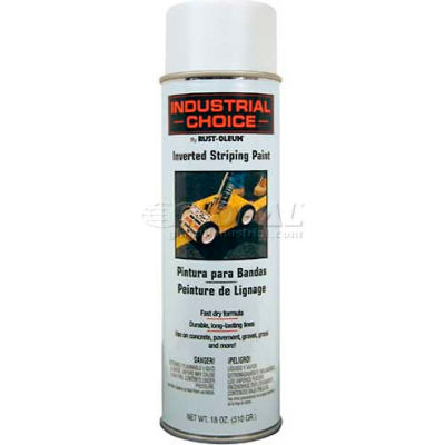 Rust-Oleum S1600 System Inverted Striping Paint Aerosol, White
