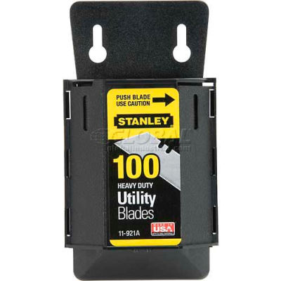 Stanley 11-921A Heavy Duty Utility Blades W/ Dispenser (100 Pack)