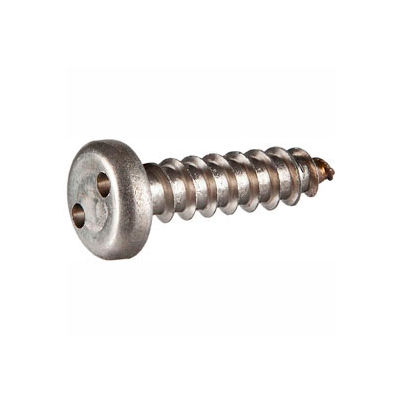 #4AB x 3/8" Security Sheet Metal Screw - Pan Spanner Head - 18-8 Stainless Steel - FT - USA - 100 Pk