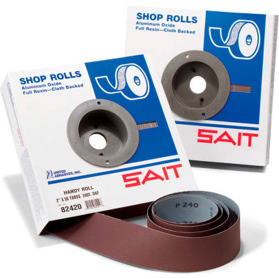 United Abrasives - Sait 81220 DA-F Shop Roll 2" x 50 Yds 120 Grit Handy Roll Aluminum Oxide