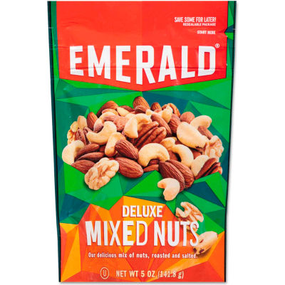 Emerald® Deluxe Mixed Nuts, 5 oz Pack, 6/Carton