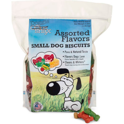 Office Snax® Doggie Biscuits, Assorted, 4 lb Bag