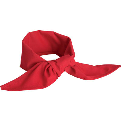 Chef Designs Neckerchief, Red, Polyester/Cotton, 40" x 20"