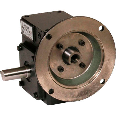 Worldwide HdRF133-15/1-L-56C Cast Iron Right Angle Worm Gear Reducer 15:1 Ratio 56C Frame