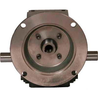 Worldwide HdRF206-40/1-DE-56C Cast Iron Right Angle Worm Gear Reducer 40:1 Ratio 56C Frame