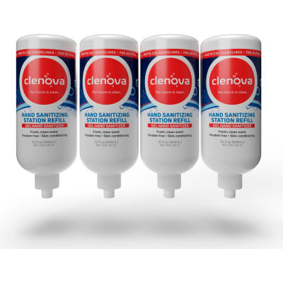 Clenova™ Alcohol Gel Hand Sanitizer Refills, 32 oz. Bottle, 4/Pack - HSR-5131