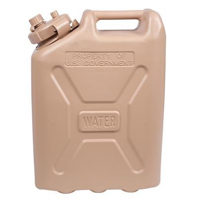 Can, Water, Military, Plastic, Tan, 5 Gal - Each