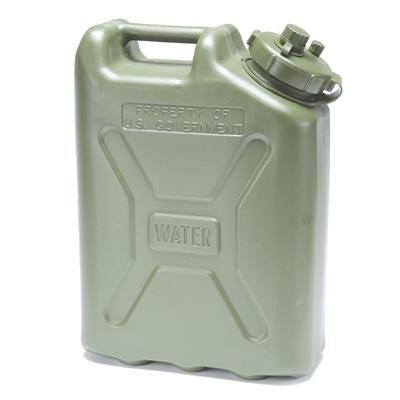 Can, Water, Military, Plastic, Green, 5 Gal - Each