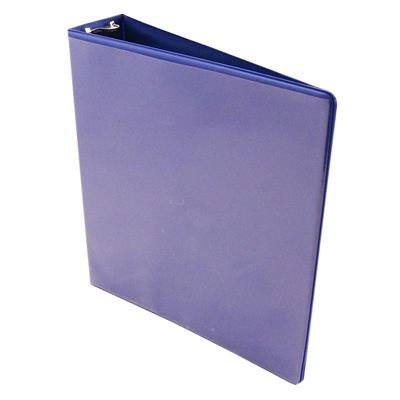 3-Ring Binder With Clear Overlay, 2", Blue - Each