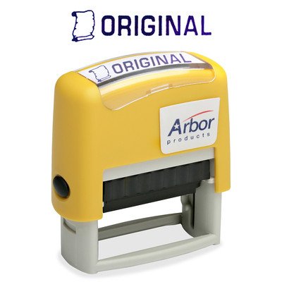 Message Stamp, Pre-Inked "Original", Blue Ink - Each