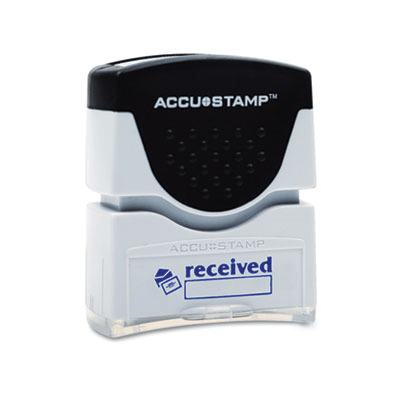 Message Stamp, Pre-Inked "Received", Blue Ink - Each