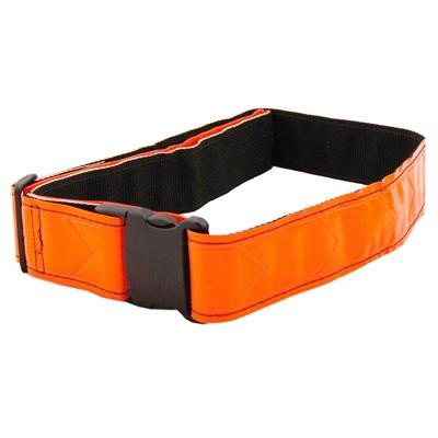Reflective Safety Belt, Vinyl, Adjustable 31" To 55", Fluorescent Red/Orange - 24/PK