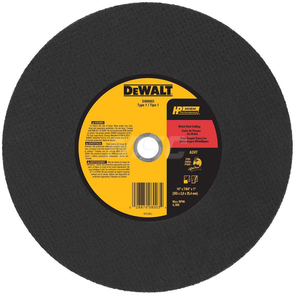 14x7/64x1Stud Cut Wheel, 10/Pack