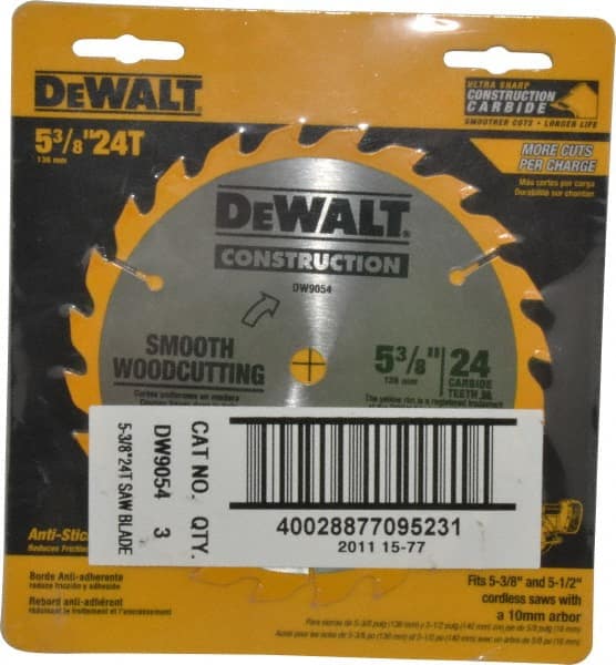 5-3/8" 24T Carb Blade, 3/Pack