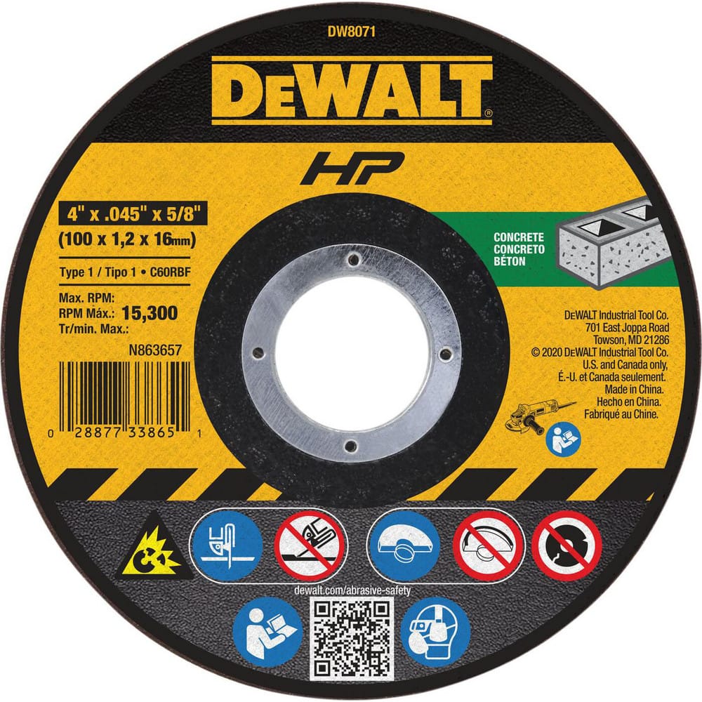4x.045x5/8 Cut Wheel, 25/Pack