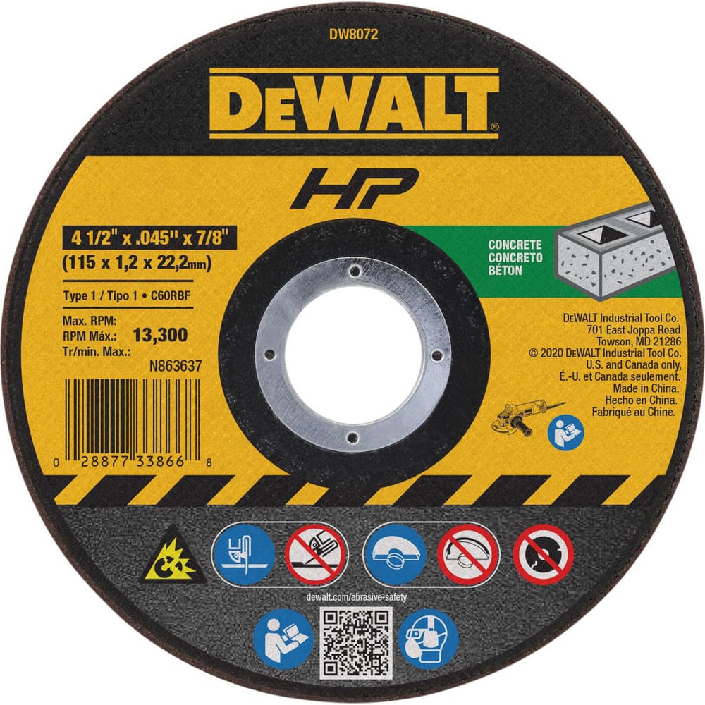 4.5x.045 x7/8 Cut Wheel, 25/Pack