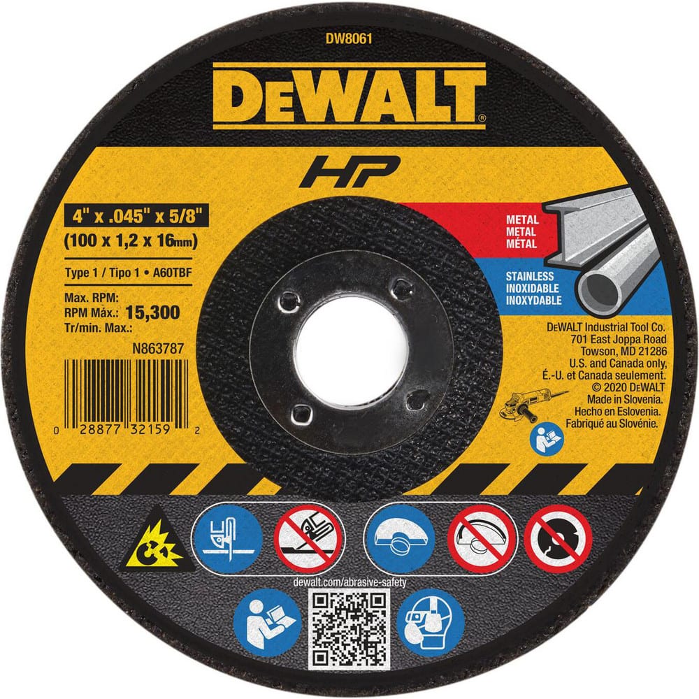 4x.045x5/8 CutOff Wheel, 25/Pack