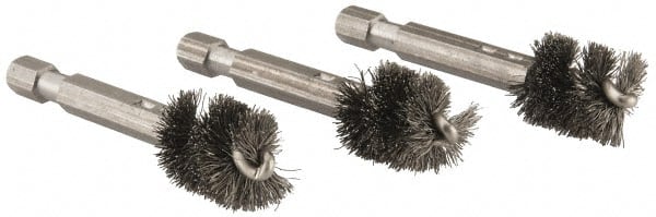 Fitting Brush Set, 1/2 In, Pack of 3 - Compatible with 122 Cutting Machine, 6.5 In Long