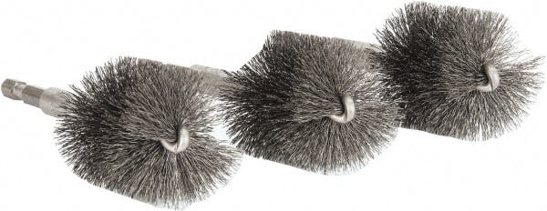 Set of 3 1.5" Fitting Brushes for Efficient Cleaning and Maintenance